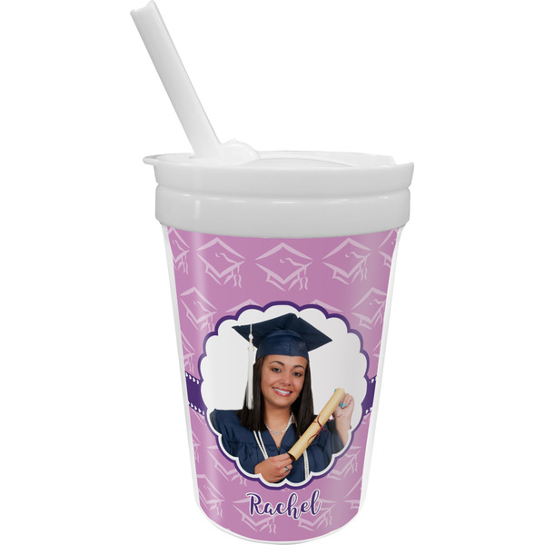 Custom Graduation Sippy Cup with Straw (Personalized)