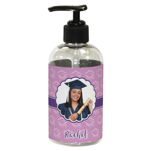 Custom Graduation Plastic Soap / Lotion Dispenser (8 oz - Small - Black) (Personalized)