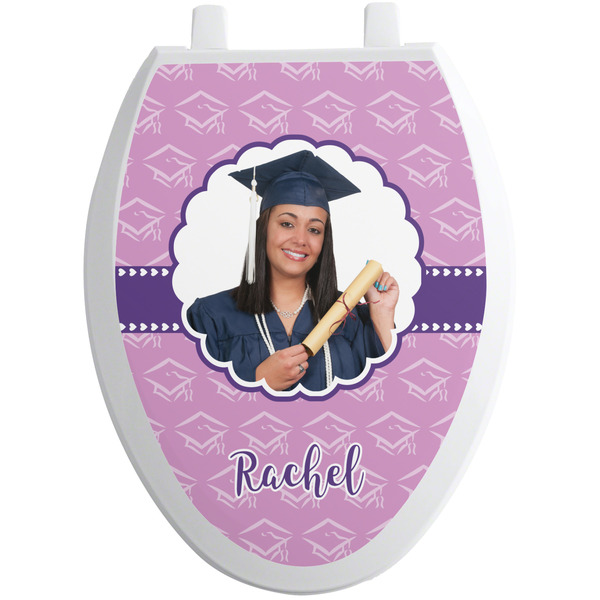 Custom Graduation Toilet Seat Decal - Elongated (Personalized)