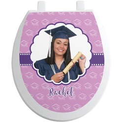 Graduation Toilet Seat Decal - Round (Personalized)