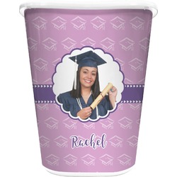 Graduation Waste Basket - Double Sided (White) (Personalized)