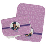 Graduation Burp Cloths - Fleece - Set of 2 w/ Photo