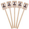 Graduation Wooden 6.25" Stir Stick - Rectangular - Fan View