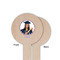 Graduation Wooden 6" Food Pick - Round - Single Sided - Front & Back