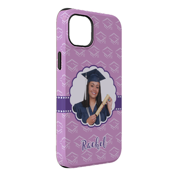 Custom Graduation iPhone Case - Rubber Lined - iPhone 14 Plus (Personalized)