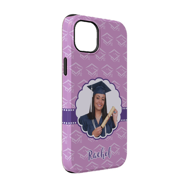 Custom Graduation iPhone Case - Rubber Lined - iPhone 14 Pro (Personalized)