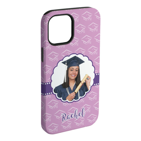 Custom Graduation iPhone Case - Rubber Lined - iPhone 15 Plus (Personalized)