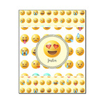 Emojis Wood Print - 16x20 (Personalized)