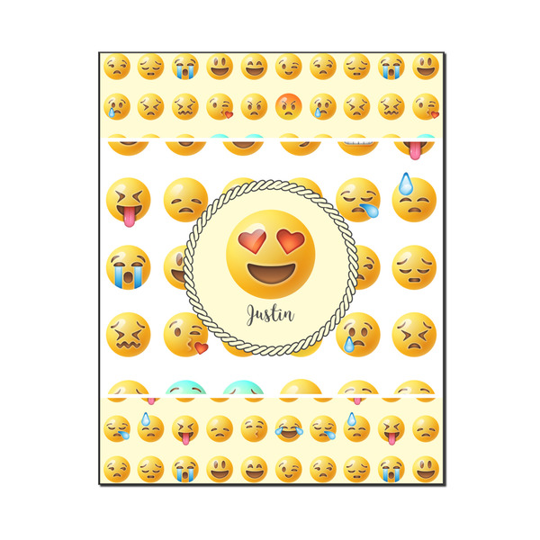 Custom Emojis Wood Print - 16x20 (Personalized)