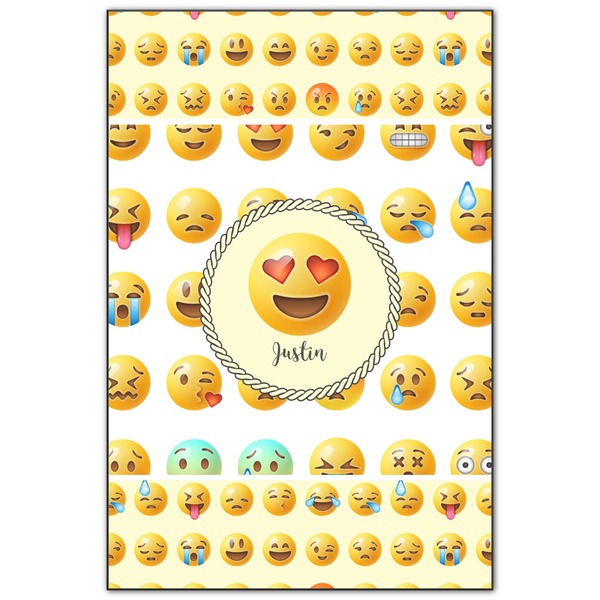 Custom Emojis Wood Print - 20x30 (Personalized)