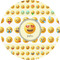 Emojis 3" Multipurpose Round Labels - Single Sticker