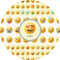 Emojis 5" Multipurpose Round Label - Single Sticker