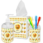 Emojis Acrylic Bathroom Accessories Set w/ Name or Text