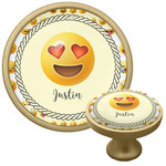 Emojis Cabinet Knob - Gold (Personalized)