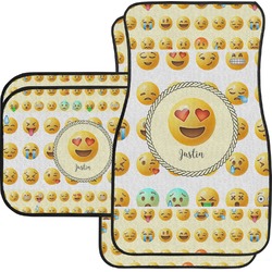 Emojis Car Floor Mats Set - 2 Front & 2 Back (Personalized)