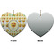 Emojis Ceramic Flat Ornament - Heart Front & Back (APPROVAL)