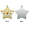 Emojis Ceramic Flat Ornament - Star Front & Back (APPROVAL)