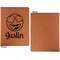 Emojis Cognac Leatherette Portfolios with Notepad - Large - Single Sided - Apvl