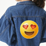 Emojis Twill Iron On Patch - Custom Shape - 2XL - Set of 4