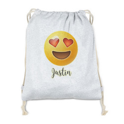 Emojis Drawstring Backpack - Sweatshirt Fleece - Single Sided (Personalized)