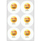 Emojis Drink Topper - XLarge - Set of 6