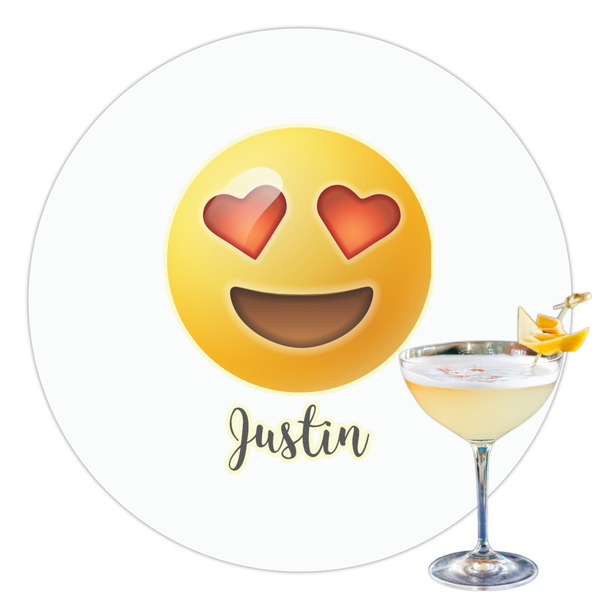 Custom Emojis Printed Drink Topper - 3.5" (Personalized)