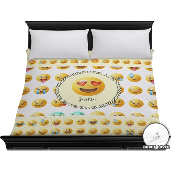 Custom Emojis Duvet Cover - King (Personalized)