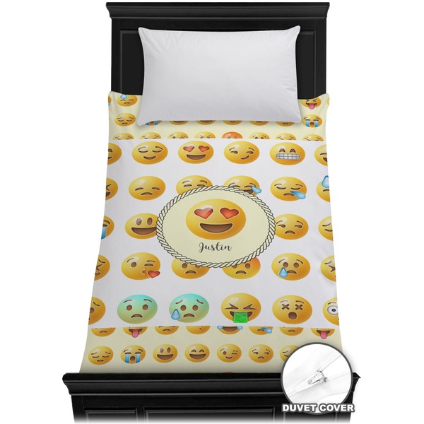 Custom Emojis Duvet Cover - Twin (Personalized)