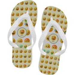 Emojis Flip Flops - XSmall (Personalized)