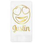 Emojis Guest Napkins - Foil Stamped (Personalized)