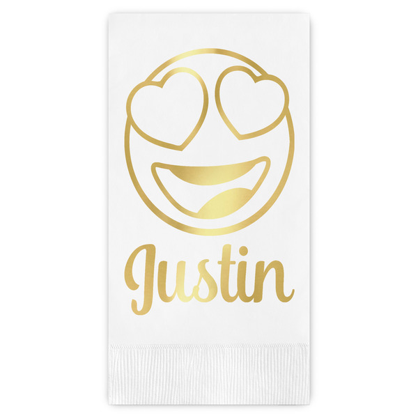 Custom Emojis Guest Napkins - Foil Stamped (Personalized)