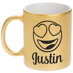 Emojis Metallic Gold Mug (Personalized)