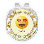 Emojis Golf Ball Marker - Hat Clip - Silver