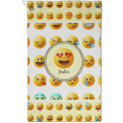 Emojis Golf Towel - Poly-Cotton Blend - Small w/ Name or Text