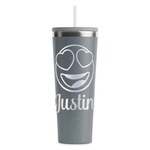 Emojis RTIC Everyday Tumbler with Straw - 28oz - Grey - Single-Sided (Personalized)