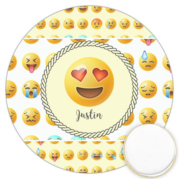 Custom Emojis Printed Cookie Topper - 3.25" (Personalized)