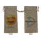 Emojis Large Burlap Gift Bags - Front & Back