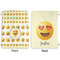 Emojis Large Laundry Bag - Front & Back View