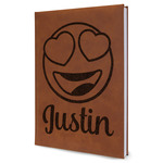 Emojis Leatherette Journal - Large - Single Sided (Personalized)