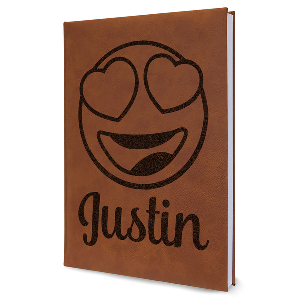 Custom Emojis Leatherette Journal - Large - Single Sided (Personalized)