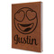 Emojis Leatherette Journal - Large - Single Sided - Angle View