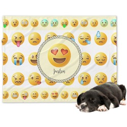 Emojis Dog Blanket (Personalized)