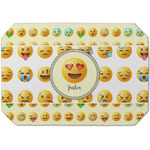 Emojis Dining Table Mat - Octagon (Single-Sided) w/ Name or Text