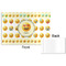 Emojis Disposable Paper Placemat - Front & Back