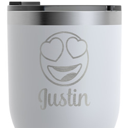 Emojis RTIC Tumbler - White - Engraved Front & Back (Personalized)