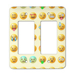 Emojis Rocker Style Light Switch Cover - Two Switch