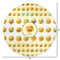 Emojis Round Area Rug - Size