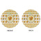 Emojis Round Linen Placemats - APPROVAL (double sided)