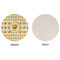 Emojis Round Linen Placemats - APPROVAL (single sided)