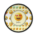 Emojis Iron On Round Patch w/ Name or Text